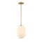 Designers Fountain Noor 60 Watt 1-Light Brushed Gold Modern Pendant Light with Etched Opal Glass Shade D324M-8P-BG - alternate 4